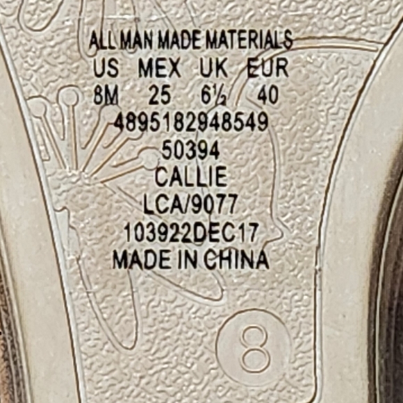 🍁 Never Worn NWOT Route 66 Callie Style Faux Suede Elastic Strap Sandals Size 8 - Picture 4 of 4